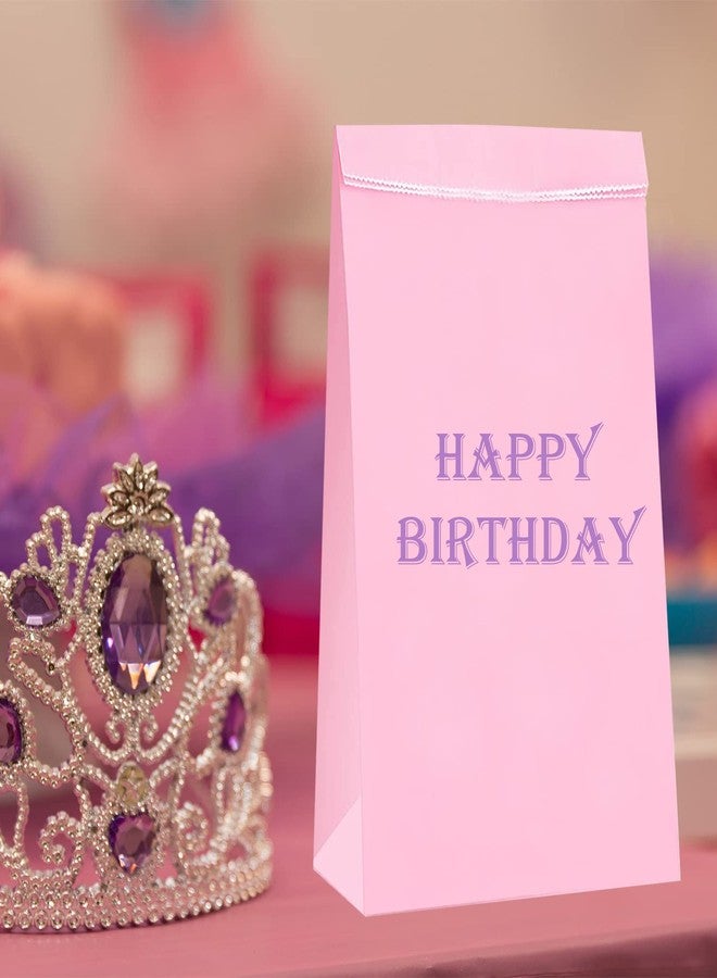 Oletx 30-Pack Pink Party Favor Paper Bags for Birthday,Treat,Goodie, Candy, Paper Lunch Bags,Valentine's Day,Mother's Day - Image 4